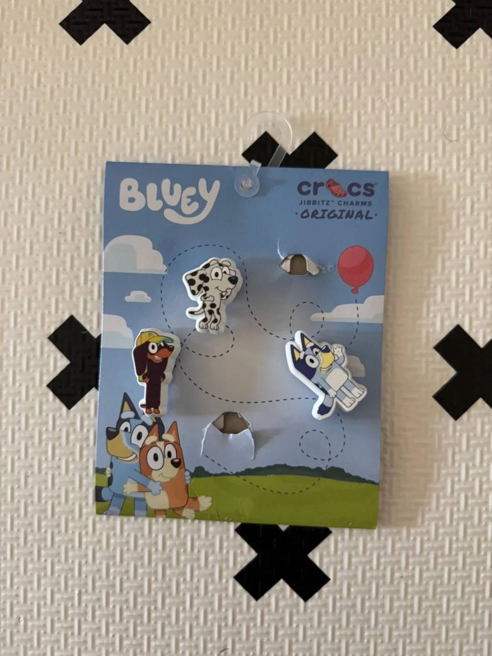Set of 3 CROCS Bluey Jibbitz Charms